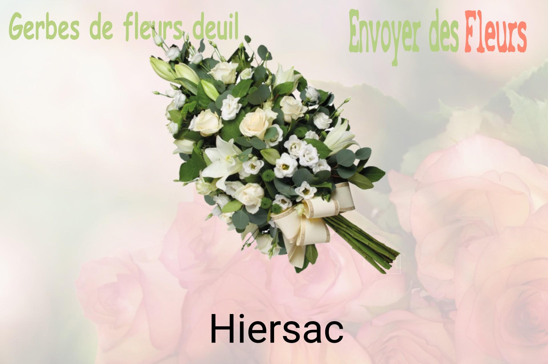 Gerbe de fleurs de deuil livrée à Hiersac